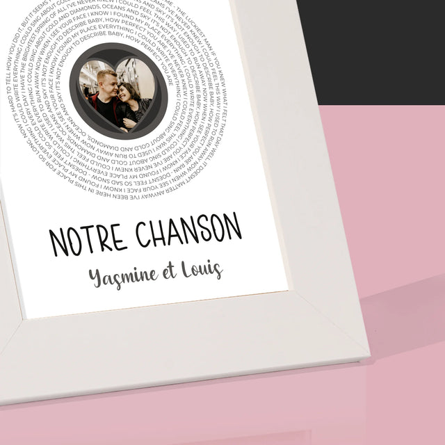 La Photo Et Un Texte: Spotify Avec Code Qr - Cadre Photo