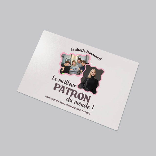 Le Collage Photo: Le Meilleur Patron - Sous-Main Bureau