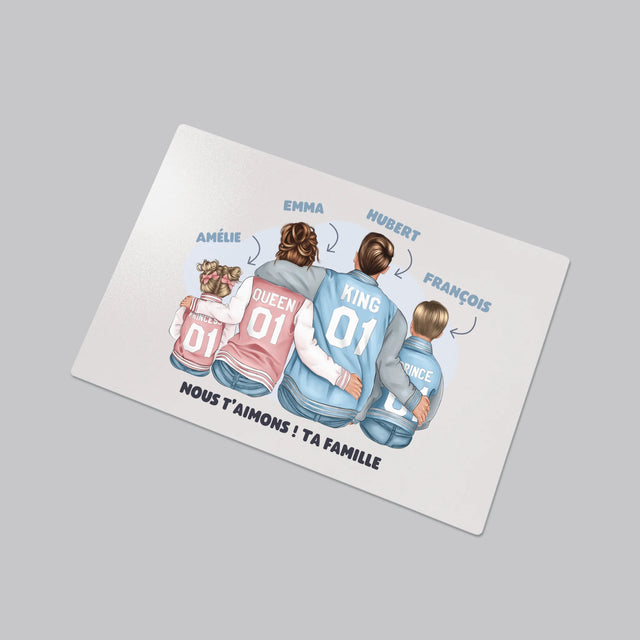 La Création Du Personnage: Famille En Sweatshirts - Sous-Main Bureau