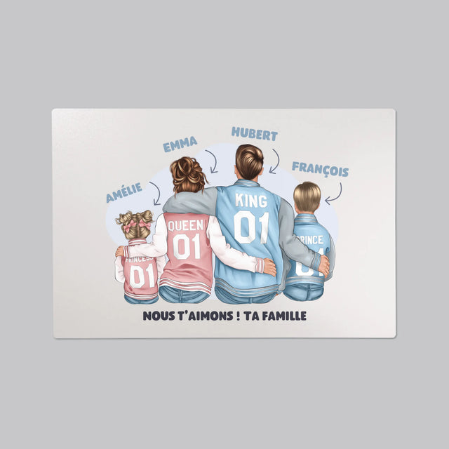 La Création Du Personnage: Famille En Sweatshirts - Sous-Main Bureau