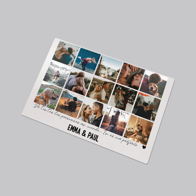 Le Collage Photo: De Toutes Les Personnes Dans Le Monde - Sous-Main Bureau