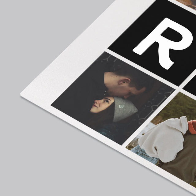 Le Collage Photo: Les Monogrammes D'Amour Avec Photos - Sous-Main Bureau