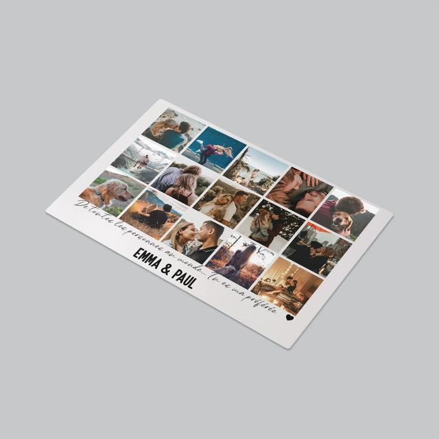 Le Collage Photo: De Toutes Les Personnes Dans Le Monde - Sous-Main Bureau