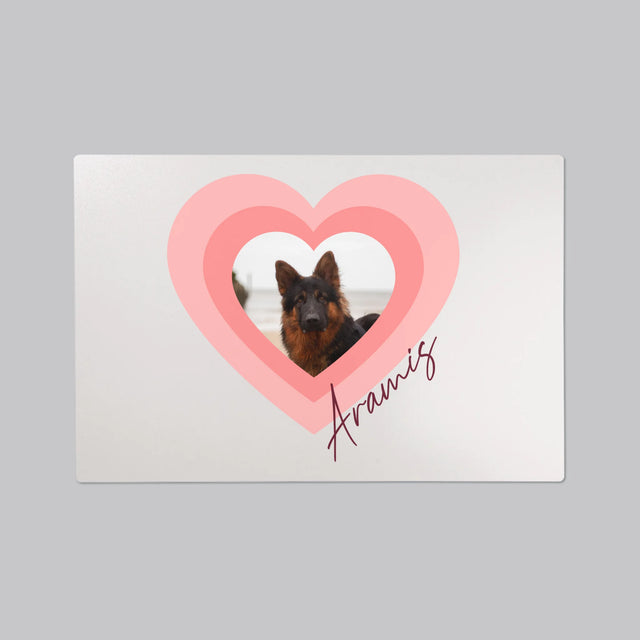 La Photo Et Un Texte: Photo De L'Animal Dans Le Cœur - Sous-Main Bureau