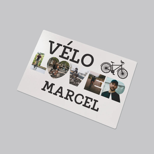 Collage Photo De Lettre: Vélo Lover - Sous-Main Bureau