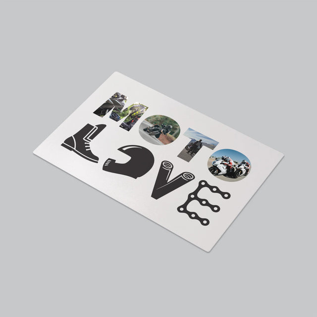 Collage Photo De Lettre: Motolove - Sous-Main Bureau