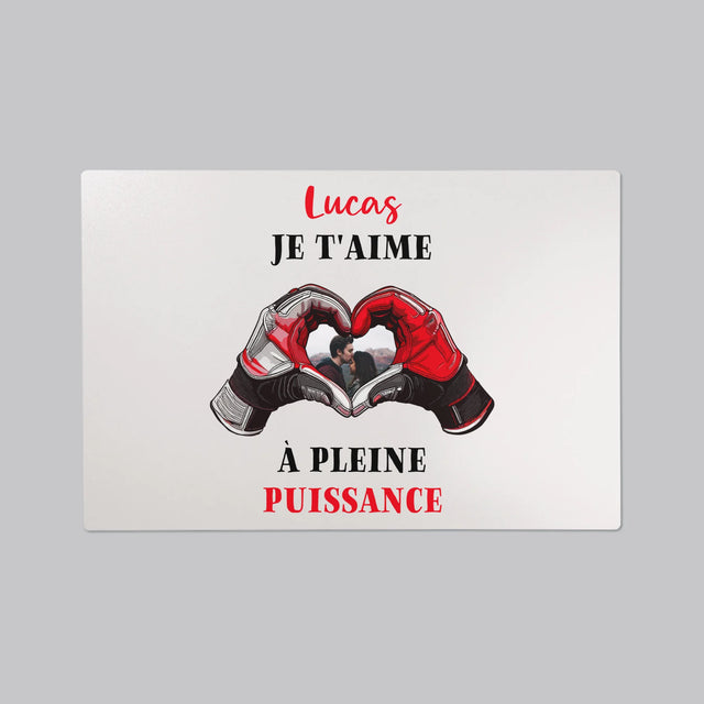 La Photo Et Un Texte: Je T'Aime À Pleine Puissance - Sous-Main Bureau