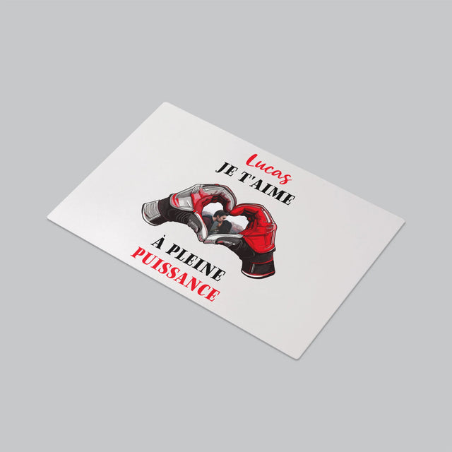 La Photo Et Un Texte: Je T'Aime À Pleine Puissance - Sous-Main Bureau