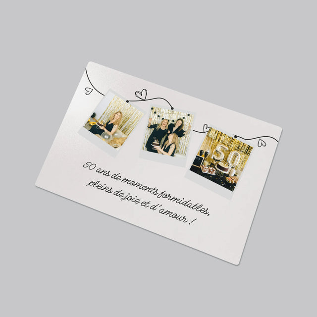 Le Collage Photo: 50 Ans De Moments Formidables - Sous-Main Bureau