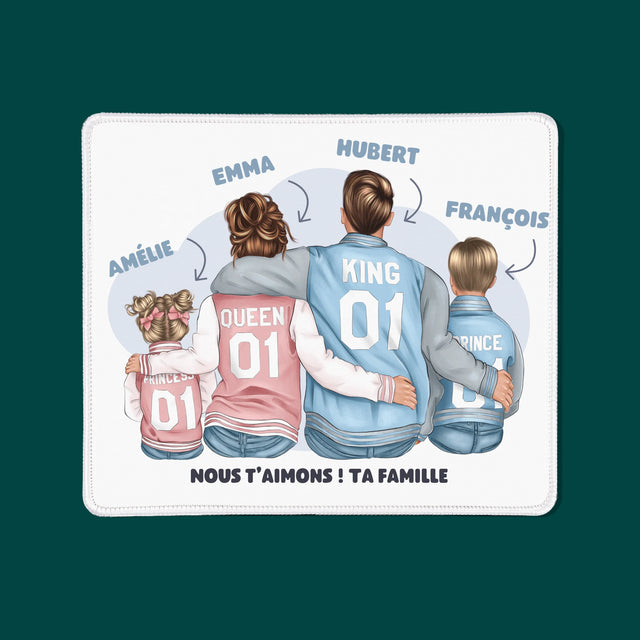 La Création Du Personnage: Famille En Sweatshirts - Tapis De Souris