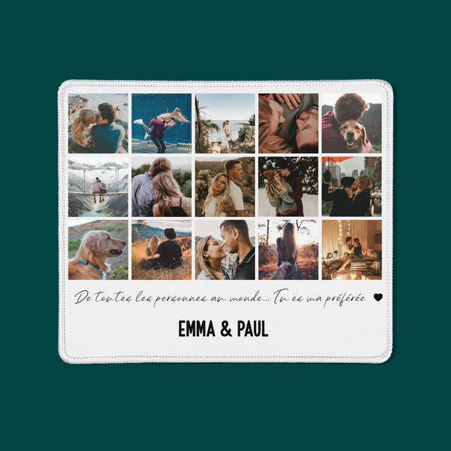 Le Collage Photo: De Toutes Les Personnes Dans Le Monde - Tapis De Souris