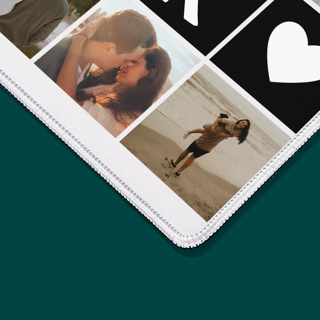 Le Collage Photo: Les Monogrammes D'Amour Avec Photos - Tapis De Souris