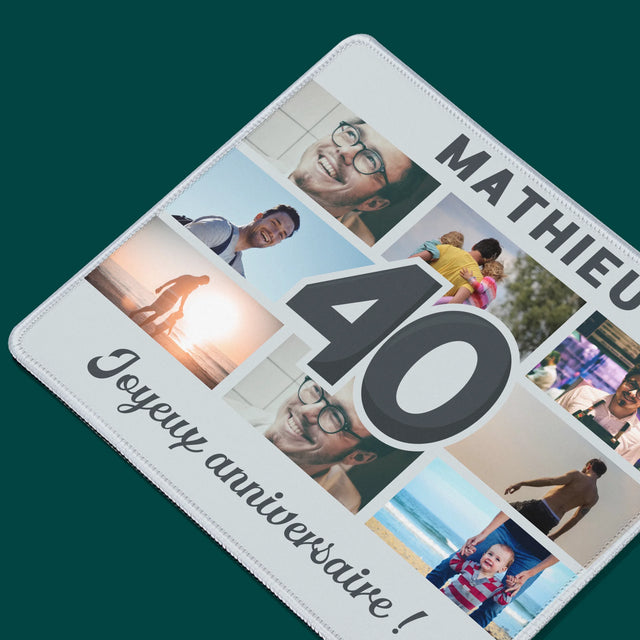 Le Collage Photo: 40 Ans - Tapis De Souris