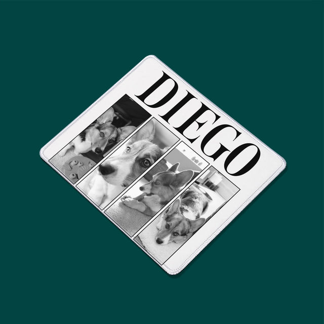 Le Collage Photo: Un Classique Bootleg Avec Un Animal - Tapis De Souris