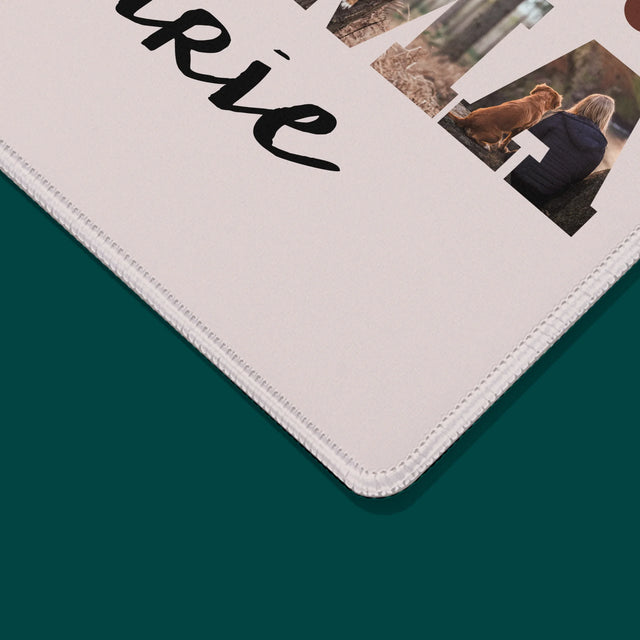 Collage Photo De Lettre: Chien Maman De Vos Photos - Tapis De Souris