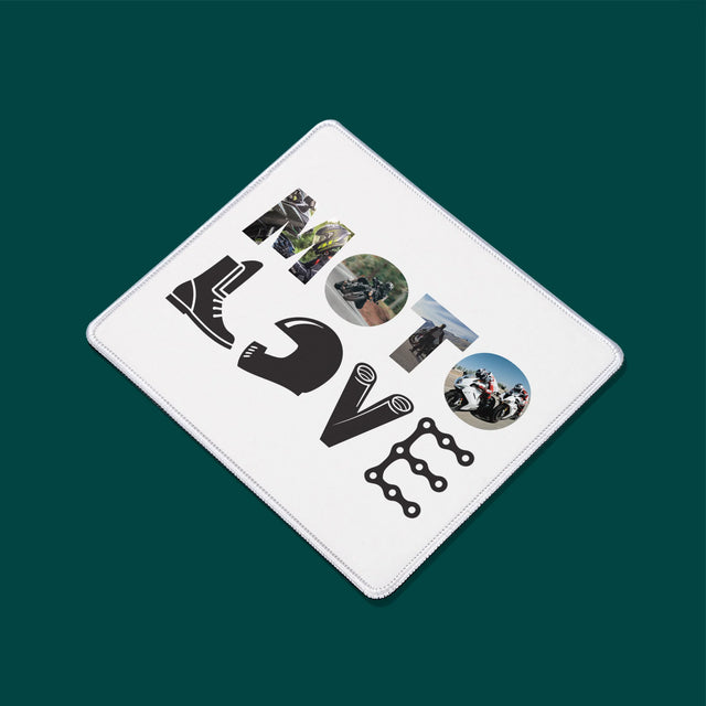 Collage Photo De Lettre: Motolove - Tapis De Souris