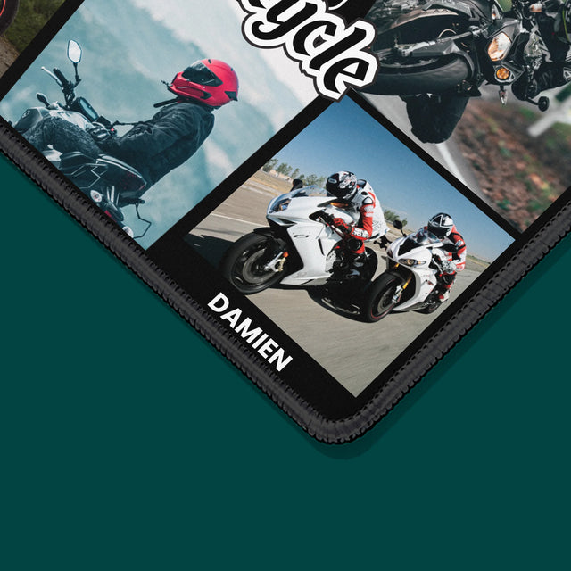 Le Collage Photo: King Of The Motorcycle - Tapis De Souris