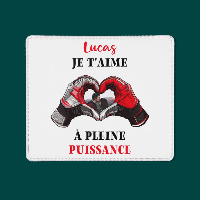 La Photo Et Un Texte: Je T'Aime À Pleine Puissance - Tapis De Souris