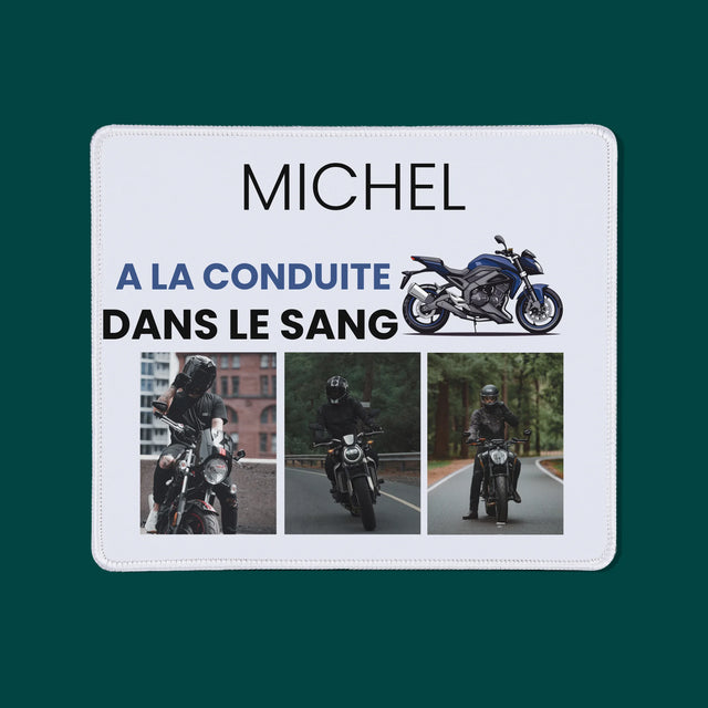 Le Collage Photo: La Conduite Dans Le Sang - Tapis De Souris