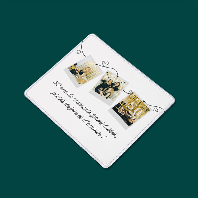 Le Collage Photo: 50 Ans De Moments Formidables - Tapis De Souris