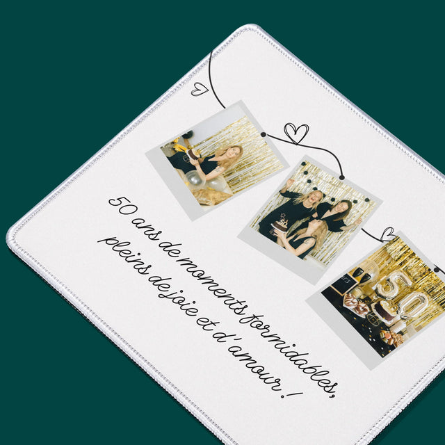 Le Collage Photo: 50 Ans De Moments Formidables - Tapis De Souris