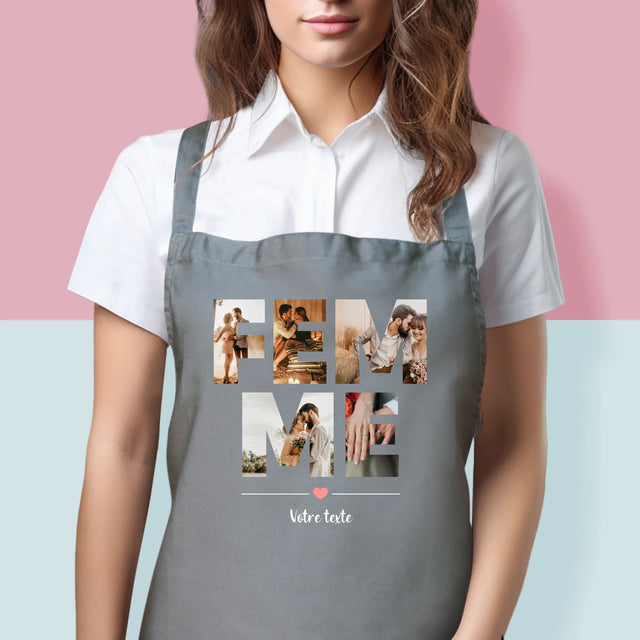 Collage Photo De Lettre: La Femme De Tes Photos - Tablier