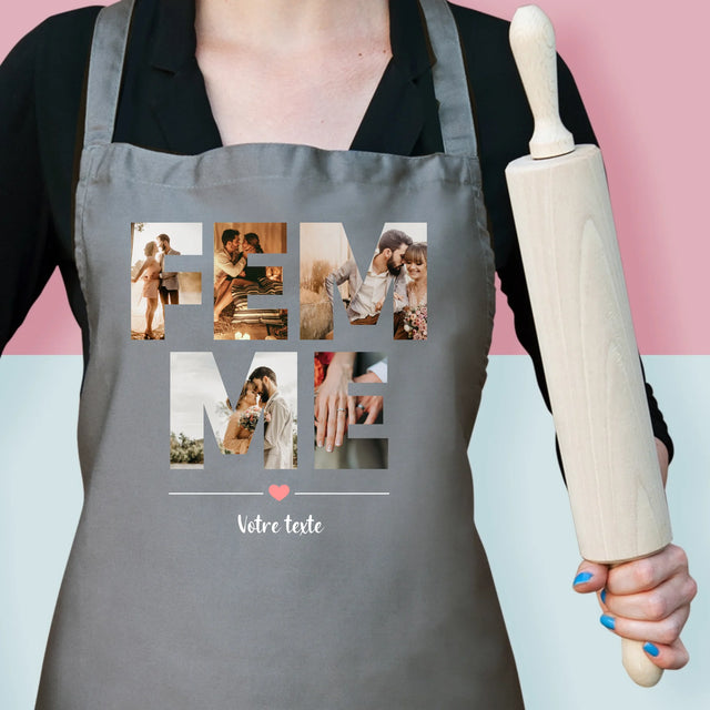 Collage Photo De Lettre: La Femme De Tes Photos - Tablier