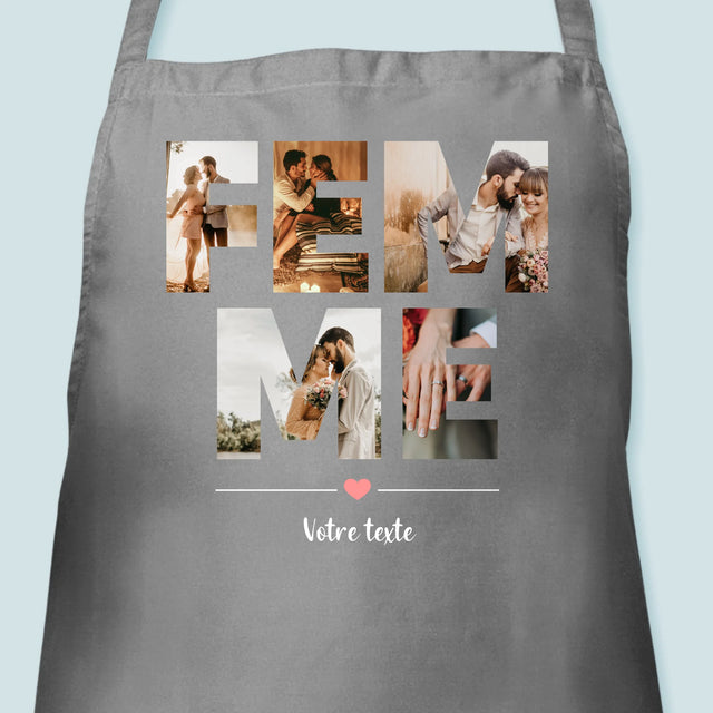 Collage Photo De Lettre: La Femme De Tes Photos - Tablier