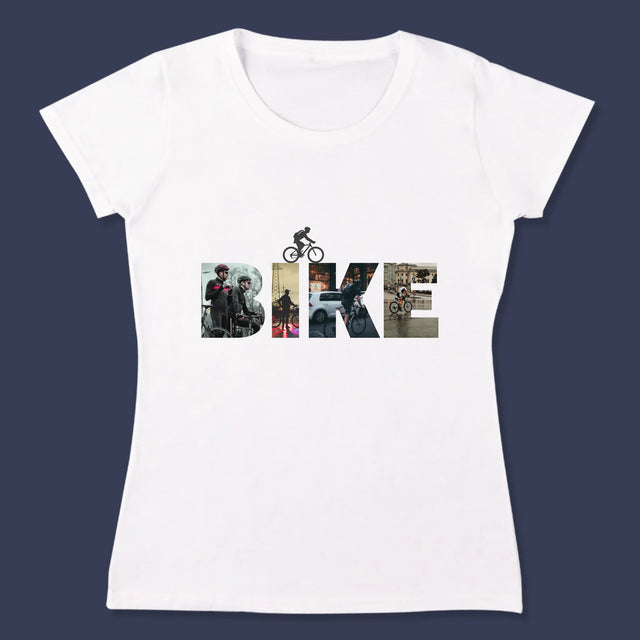 Collage Photo De Lettre: Bike - T-Shirt Pour Femmes