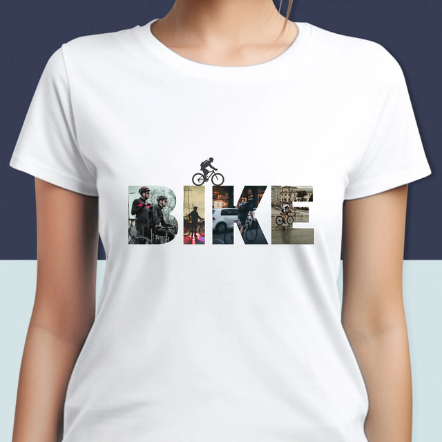 Collage Photo De Lettre: Bike - T-Shirt Pour Femmes