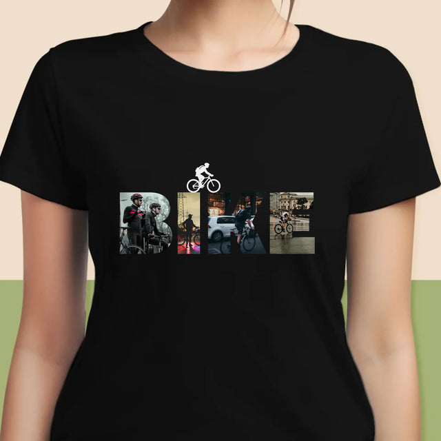 Collage Photo De Lettre: Bike - T-Shirt Pour Femmes