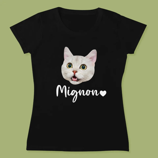 Ton Personnage: La Tête De Votre Chaton - T-Shirt Pour Femmes
