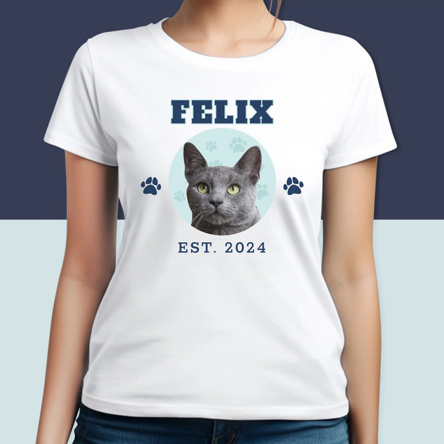 Ton Personnage: Ton Chat Varsity - T-Shirt Pour Femmes