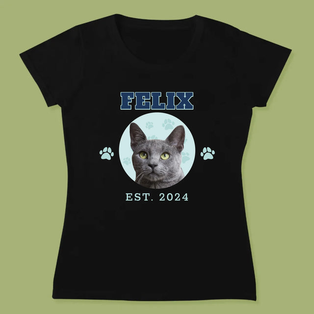 Ton Personnage: Ton Chat Varsity - T-Shirt Pour Femmes