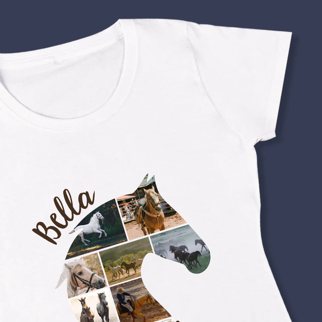 Forme Des Photos: Cheval - T-Shirt Pour Femmes