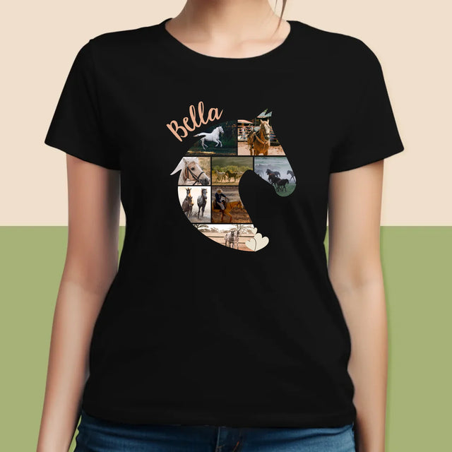 Forme Des Photos: Cheval - T-Shirt Pour Femmes