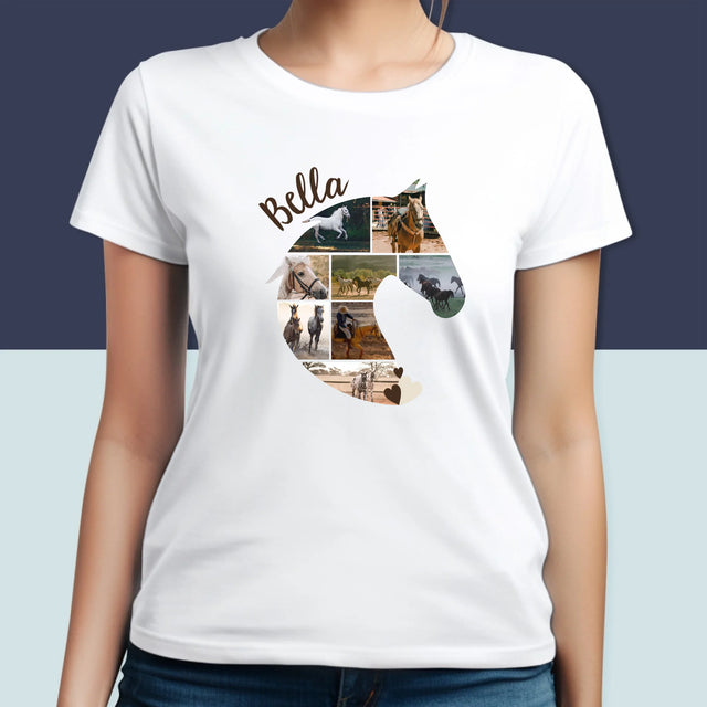 Forme Des Photos: Cheval - T-Shirt Pour Femmes