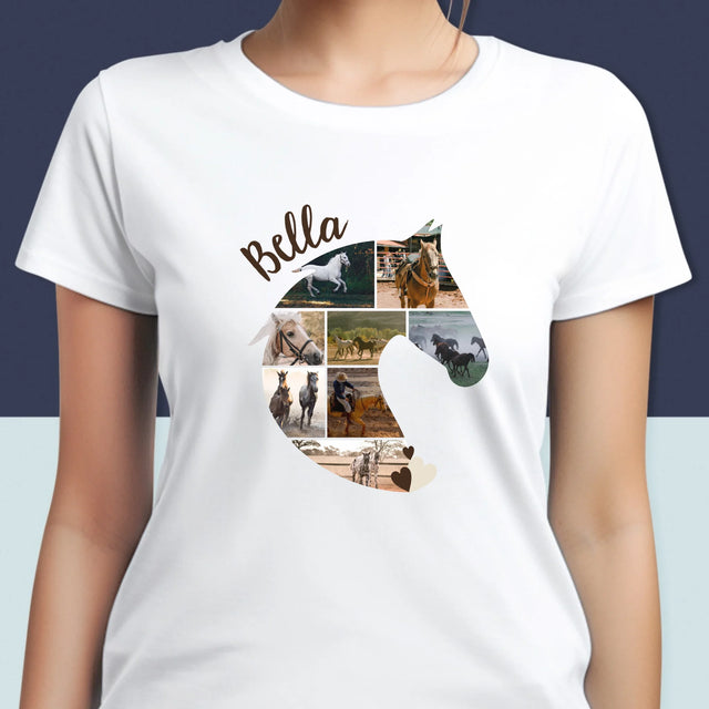 Forme Des Photos: Cheval - T-Shirt Pour Femmes