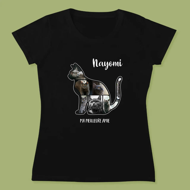 Forme Des Photos: Chat Le Meilleur Ami - T-Shirt Pour Femmes