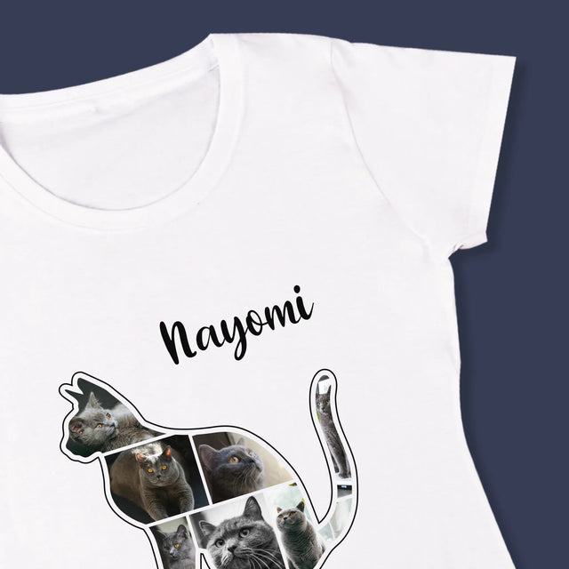 Forme Des Photos: Chat Le Meilleur Ami - T-Shirt Pour Femmes
