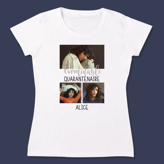 Le Collage Photo: Quarantenaire Formidable - T-Shirt Pour Femmes