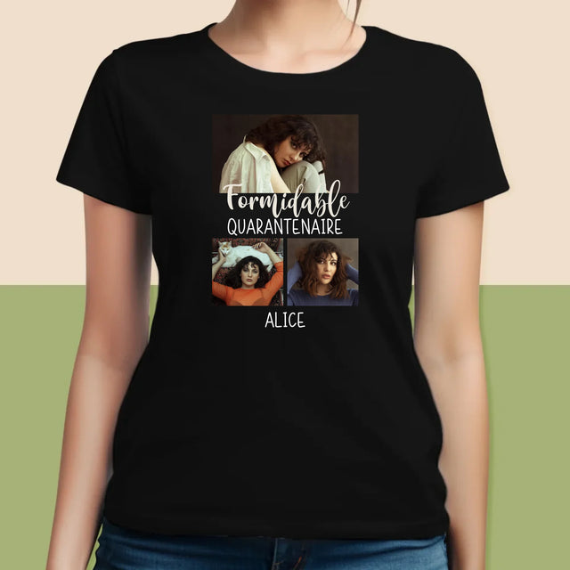Le Collage Photo: Quarantenaire Formidable - T-Shirt Pour Femmes