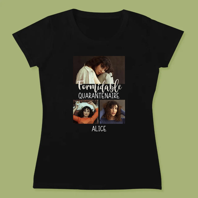 Le Collage Photo: Quarantenaire Formidable - T-Shirt Pour Femmes