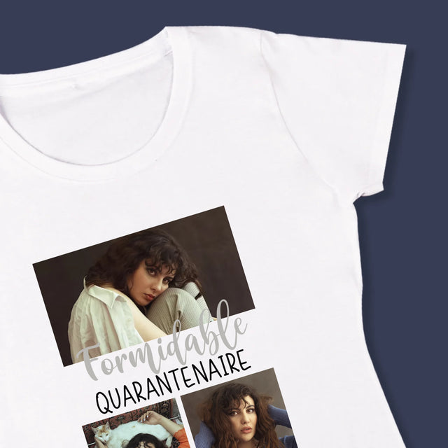 Le Collage Photo: Quarantenaire Formidable - T-Shirt Pour Femmes