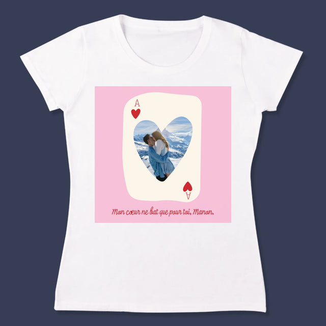 La Photo Et Un Texte: Carte De Saint-Valentin - T-Shirt Pour Femmes