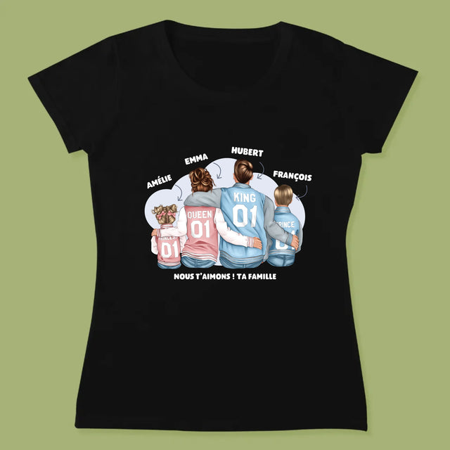 La Création Du Personnage: Famille En Sweatshirts - T-Shirt Pour Femmes