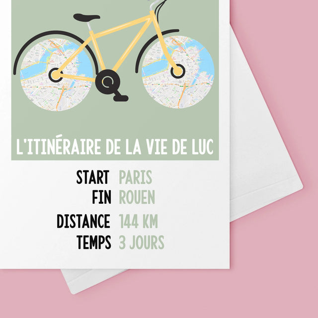 Le Plan De Ville: L'Itinéraire De La Vie - Carte De Vœux