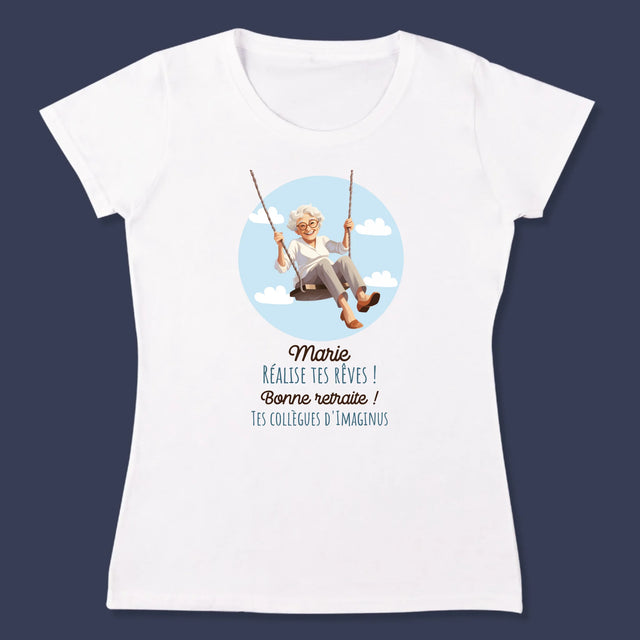 Le Prénom Et Un Texte: Réalise Tes Rêves - T-Shirt Pour Femmes