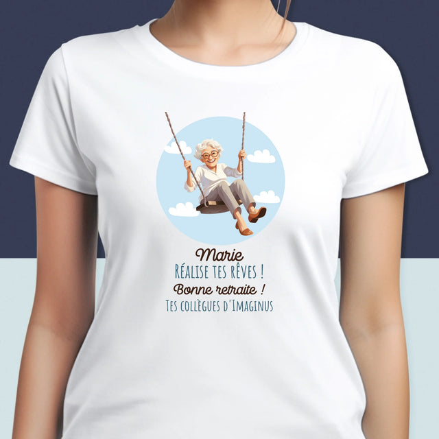 Le Prénom Et Un Texte: Réalise Tes Rêves - T-Shirt Pour Femmes