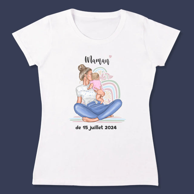 La Création Du Personnage: Jeune Maman - T-Shirt Pour Femmes